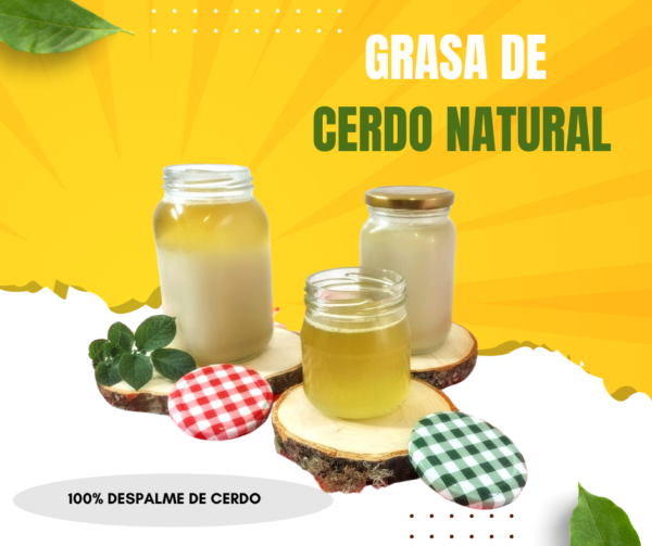 Grasa de cerdo natural