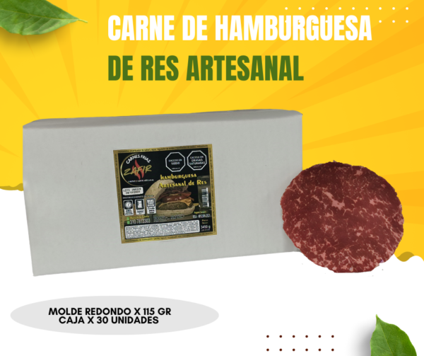 Hamburguesa de res molde redondo